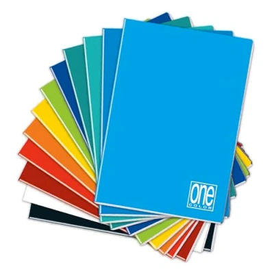 Abbildung von Blasetti One Color Linienheft im A4 Format, 10mm karierte linierte Seiten (ohne Rand), Maxi Hefte mit JollyPage, Packung 10 Stück, 80g Papier, einfarbiger Einband