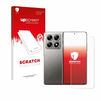 Abbildung von upscreen Schutzfolie für Xiaomi 14T (Display+Kamera) Kristall klar, Kratzschutz, Anti Fingerprint
