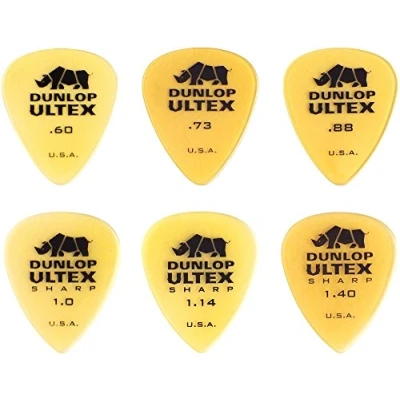 Abbildung von JIM DUNLOP Plektrum Variety Pack Ultex, 6 Stück, Orange, Kaliber: 0,60 0,73 0,88 1 1,14 1,40mm