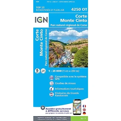 Abbildung von Corte Monte Cinto Parc naturel régional de Corse 1 : 25 000 (TOP 25)