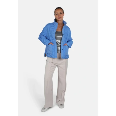 Abbildung von Fuchs Schmitt Stehkragen Übergangsjacke, Damen, Größe: 34, Mittelblau