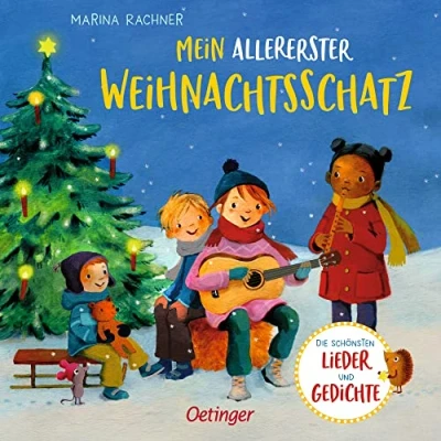 Abbildung von Mein allererster Weihnachtsschatz: Die schönsten Lieder und Gedichte. Weihnachtsklassiker für Kinder ab 2 Jahren, mit Noten Gitarrenakkorden
