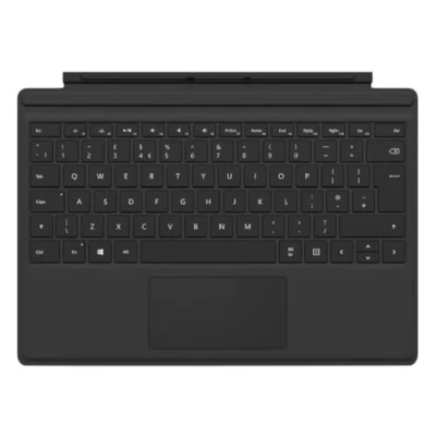 Abbildung von Microsoft Surface Pro Type Cover (für 4 7) (QWERTY Spanisch), Schwarz (generalüberholt)
