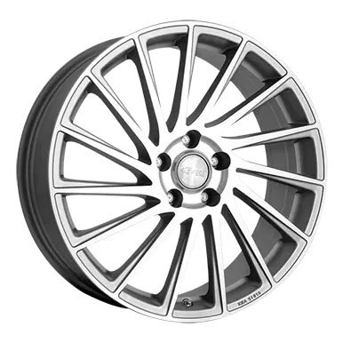 Abbildung von BROCK 4 loch 17Zoll 108mm Alufelge B39 ferric grey front poliert 0580081202 Felge