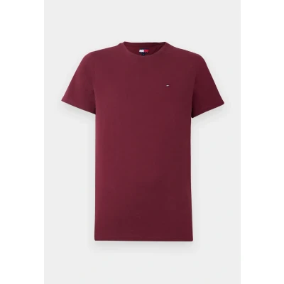 Abbildung von Tommy Jeans SLIM TEE Tshirt basic, Herren, Größe: 52, Red wine