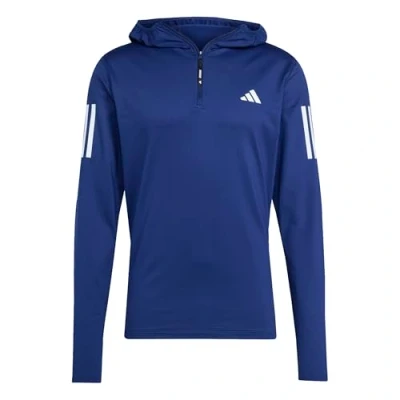Abbildung von Own The Run Winterized Hoodie mit halbem Reißverschluss