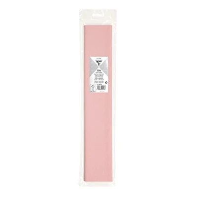 Abbildung von 10 x Clairefontaine Krepppapier Premium 2,5x0,5m hellrosa