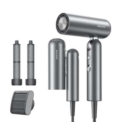Abbildung von Dreame Haartrockner Pocket Neo Hochgeschwindigkeits Haartrockner, 1300 W, Kompakt &amp; klappbar, vielseitige Aufsätze, 110.000 U/min
