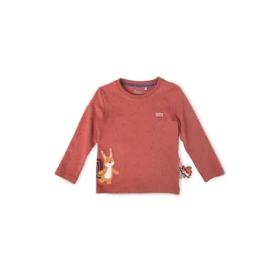 Abbildung von sigikid Autumn Forest Langarmshirt für Kinder, Größe: 128, Rot