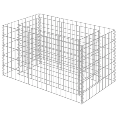Abbildung von vidaXL Hochbeet Gabionen Verzinkter Stahl 90x50x50 cm (1 St)