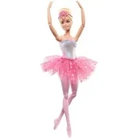Abbildung von Barbie Anziehpuppe Dreamtopia, Zauberlicht Ballerina (blond), Puppe mit Leucht Kleid