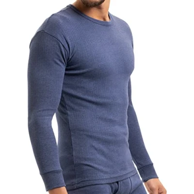 Abbildung von MT Herren Ski und Thermounterhemd Light Winter Unterwäsche Langarm Blau XXL