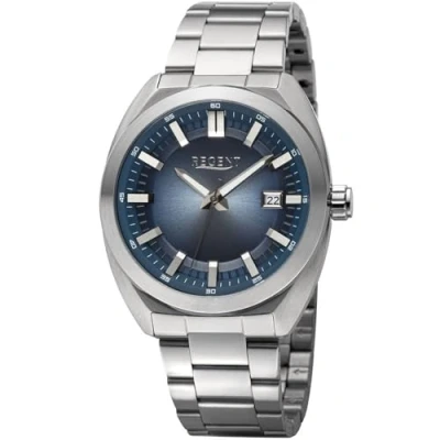 Abbildung von Regent 11150792 Herrenuhr Quarz Stahl/Blau 10 Bar