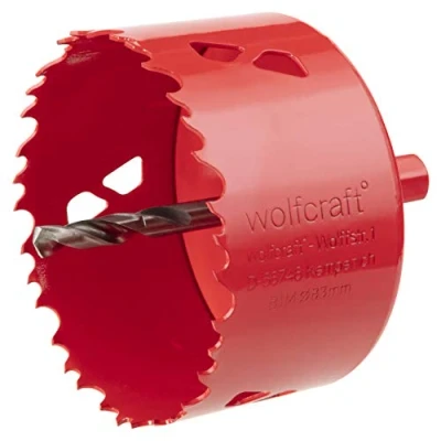 Abbildung von wolfcraft Bi Metall Lochsäge, Schwarz, Ø 83 mm