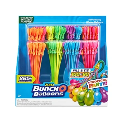 Abbildung von Bunch O Balloons Tropical Party 265+ Schnell zu füllende, selbstverschließende Wasserballons (8er Pack)