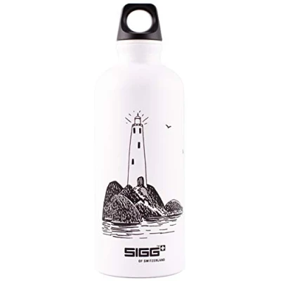 Abbildung von SIGG Alu Trinkflasche Kinder Moomin Lighthouse Auslaufsicher Federleicht BPA frei Klimaneutral Zertifiziert Weiss 0,6L