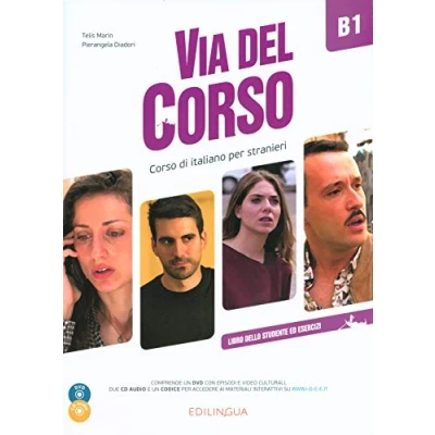 Abbildung von Via del Corso B1, m. DVD + Audio CDs: di italiano per stranieri