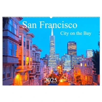Abbildung von San Francisco City on the Bay (Wandkalender 2025 DIN A2 quer), CALVENDO Monatskalender