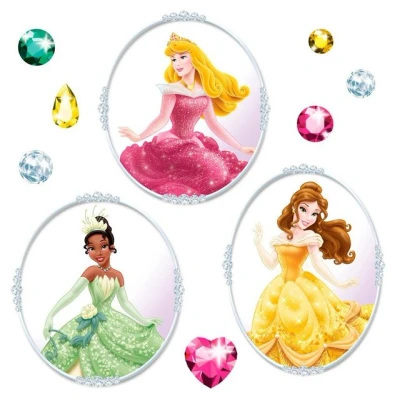 Abbildung von Komar Wandtattoo Window Disney Princess Größe 31 x cm (23 St), selbsthaftend, Fensteraufkleber, Kinderzimmer