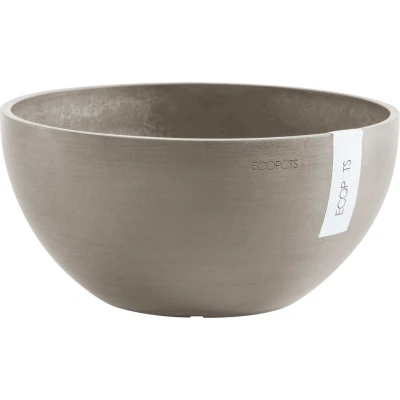 Abbildung von Ecopots Brüssel 25 cm taupe Blumen /Pflanzkasten