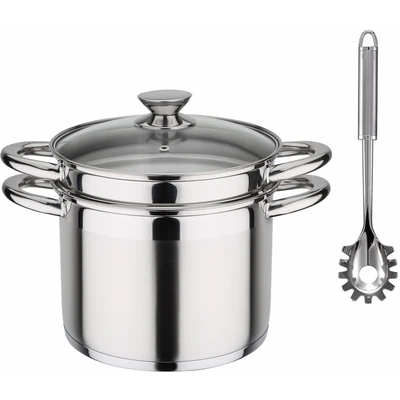 Abbildung von GSW Spaghettitopf &quot;Treviso&quot;, Edelstahl 18/8, (1 tlg.), Induktion, 6 Liter, inkl. Pastalöffel