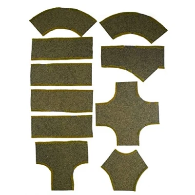 Abbildung von War World Gaming Schotter Straße Set von 10 Kreuzungen, Gerade und Kurve Abschnitte 28mm Tabletop Spiele Gelände Modellbau Modell Diorama