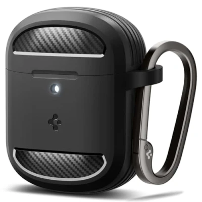 Abbildung von Spigen Rugged Armor Hülle Kompatibel mit Google Pixel Buds Pro 2 (2024) und 1 (2022) Matt Schwarz