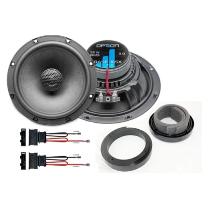 Abbildung von Option Lautsprecher 16cm kompatibel mit VW Golf IV (4. Generation) Plug &amp; Play 2 Wege Koaxial
