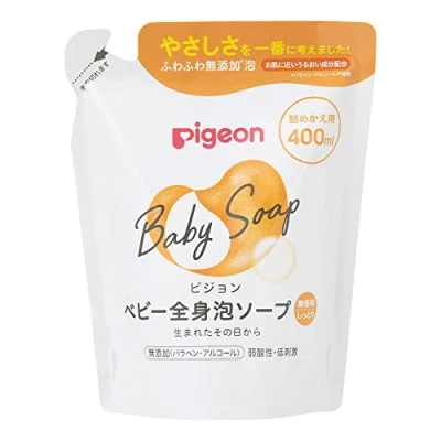 Abbildung von Pigeon Baby Whole Body Foam Soap 500ml Refill Moist