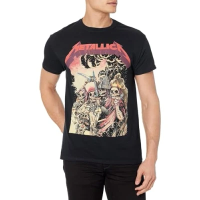Abbildung von Metallica Herren The Four Horsemen T Shirt, Schwarz, S