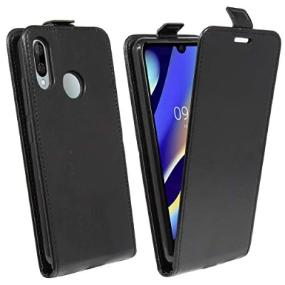 Abbildung von cofi1453® Flip Case kompatibel mit WIKO View 3 LITE Handy Tasche vertikal aufklappbar Schutzhülle Klapp Hülle Schwarz