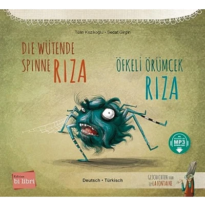 Abbildung von Die wütende Spinne Riza: Kinderbuch Deutsch Türkisch mit MP3 Hörbuch zum Herunterladen