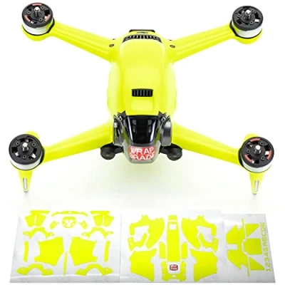 Abbildung von WRAPGRADE Skin Kompatibel mit DJI FPV (NEON Yellow)