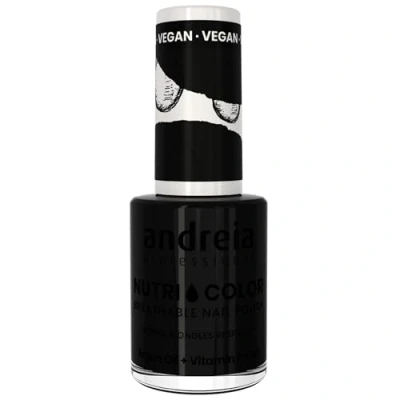 Abbildung von Andreia Professional NutriColor Atmungsaktiver Nagellack Veganer und Tierversuchsfreier Nagelkunst mit langanhaltendem Glanz Finish Farbe (NC26 Schwarz)