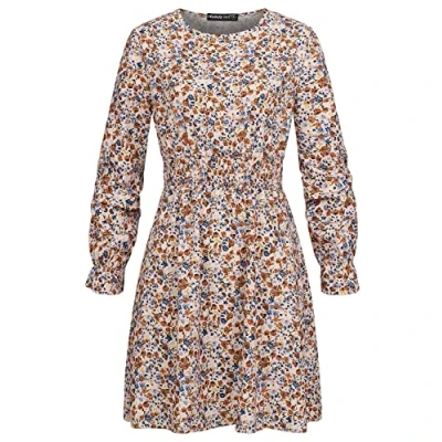Abbildung von Cloud 5ive MIT Blumen Freizeitkleid, Damen, Größe: XL, Beige
