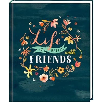 Abbildung von Coppenrath Poesiealbum Freundebuch Handlettering Life is better with friends