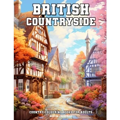 Abbildung von British Countryside: Country Colouring Books for Adults with Beautiful Landscape, Charming Village, Gorgeous Cottage, and Much More