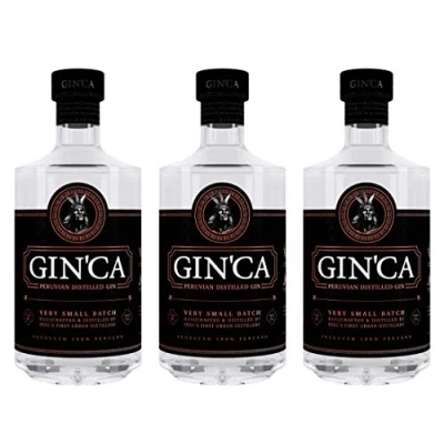 Abbildung von GINCA Peruvian Dry Gin, 40% vol. (3 x 0.7 L). Peruanischer Gin. Exotischer Gin aus Peru.