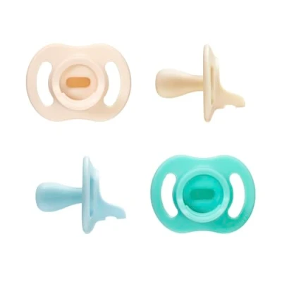 Abbildung von Tommee Tippee Ultraleichter StayPut Schnuller, einteiliges Silikondesign, 0 6m, 4er Pack