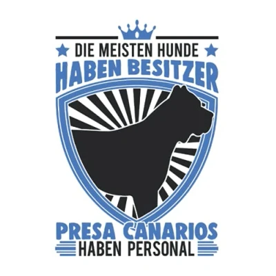Abbildung von Presa Canario Notizbuch: Personal Spruch Dogo Hund / 6x9 Zoll 120 karierte Seiten
