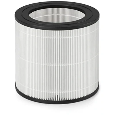 Abbildung von Philips Originele vervangingsfilter voor luchtreiniger AC0650 en AC0651/10, NanoProtect HEPA, 12 maanden, levenslange indicator, Zwart/Wit (FY0611/30)