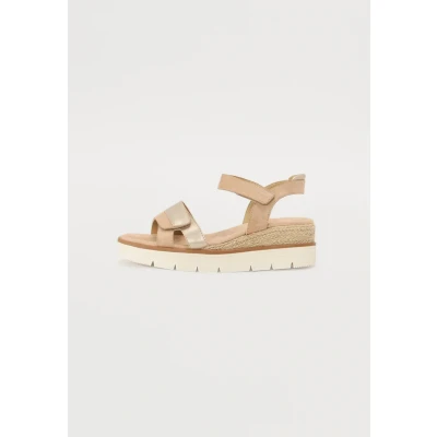 Abbildung von TOM Tailor Plateausandalette, Damen, Größe: 39, Sand Schuhe