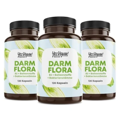 Abbildung von Yes Vegan® Daily Flora (120 Kapseln) Kulturen Komplex mit B2 7 Bakterienstämme PREMIUM 1x120 St