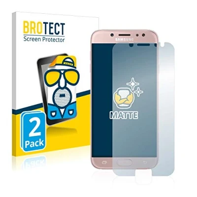 Abbildung von BROTECT Entspiegelungs Schutzfolie für Samsung Galaxy J7 / Pro (2017) (2 Stück) Matte Displayschutz Folie, Anti Reflex, Fingerprint