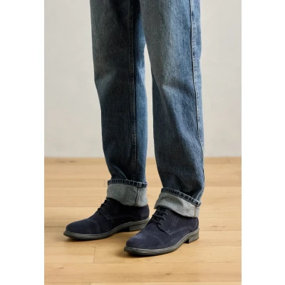 Abbildung von bugatti Herren Businessschuhe, Männer Schnürer,Schnuerer,straßenschuhe,Strassenschuhe,Schnuerung,lace up Shoes,Dark Blue (4100),42 EU / 8 UK