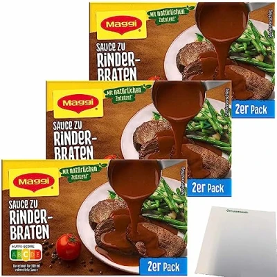 Abbildung von Maggi Sauce zu Rinderbraten ergibt 6x250ml (3x58g Multipack) + usy Block