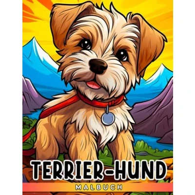 Abbildung von Terrier Hund Malbuch: 30 Seiten mit Boston Bull Zeichnungen für Kinder, Liebhaber und Stressabbau. Perfekt Weihnachten oder als Scherzgeschenke.