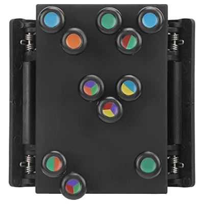 Abbildung von Hilfreicher Chord Buddy für Gitarrenliebhaber Anfänger Akustikgitarre Akkordtrainer Handformtrainer Ein Tasten Akkordunterstützte Lernwerkzeuge Übungsassistent Zubehör