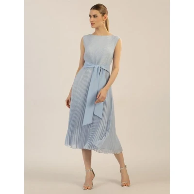 Abbildung von Apart Midiplissee Freizeitkleid, Damen, Größe: 36, Hellblau