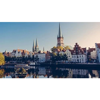 Abbildung von Lübeck Deutschland Diy 5D Diamond Painting By Number Unique Kits Home Wall Decor Crystal Strass